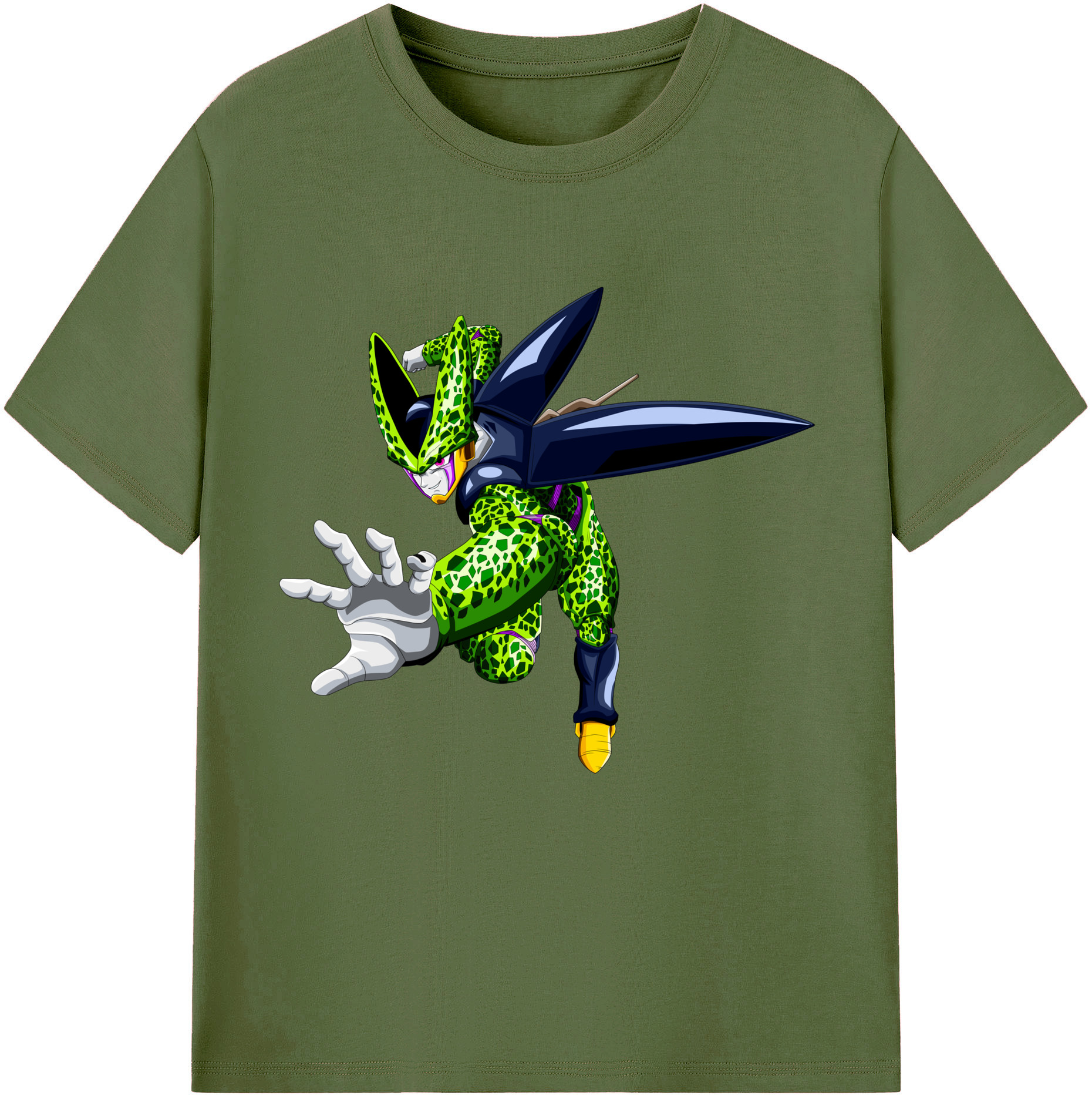 （画像用） ドラゴンボール セル DRAGON BALL Cell 綿100％半袖Tシャツ（フロントプリント）